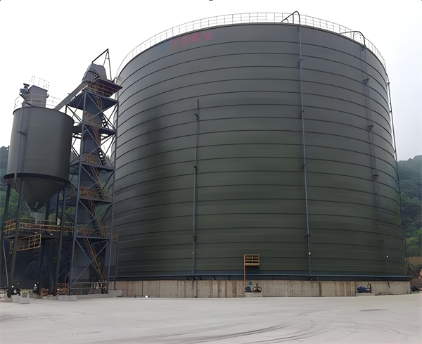 雅安大型粉煤灰储存钢板库施工建造